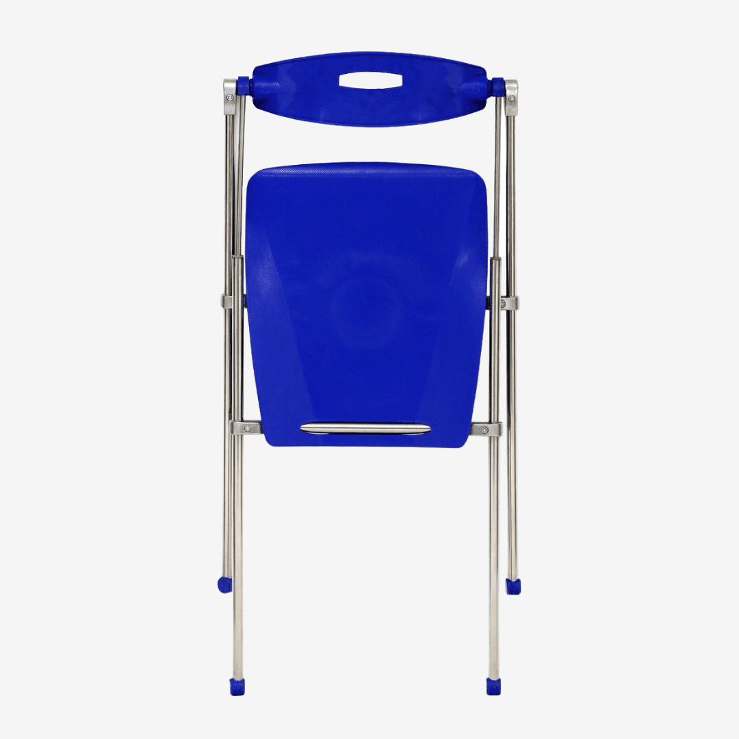 Celik Folding Chair - Celik_Blue_closed_front1 in Mumbai by Woodware