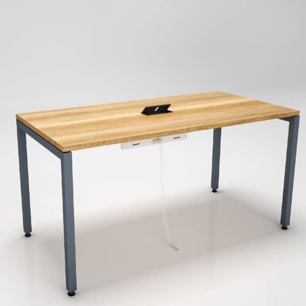 Meeting Table ECO Series - ECOConferenceTable5x2-5greyteak in Mumbai by Woodware