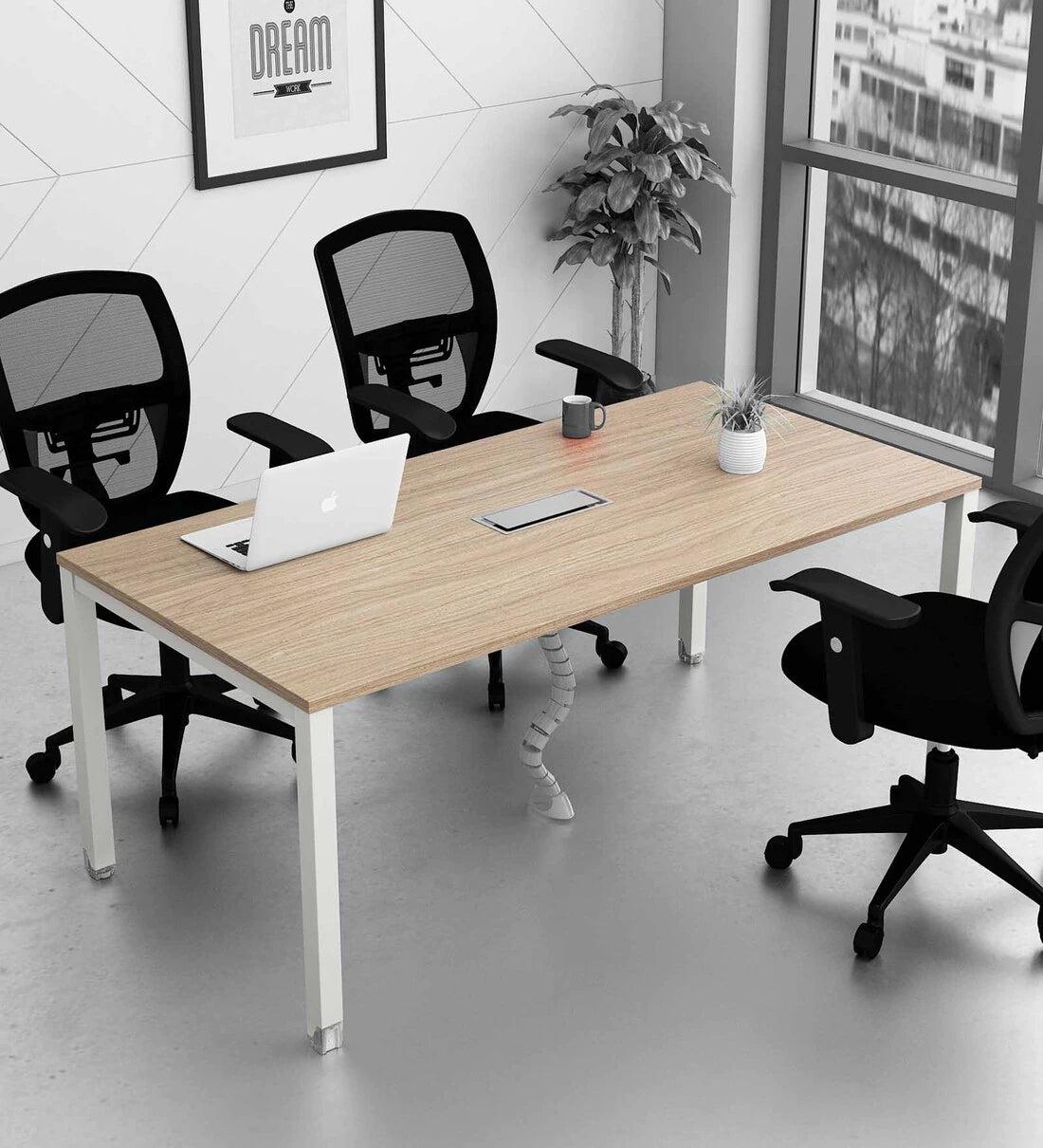 Meeting Table ECO Series - ECOConferenceTable5x2-5wchair in Mumbai by Woodware