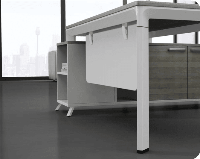 Executive Table Elite Series with side storage options in Mumbai by Woodware
